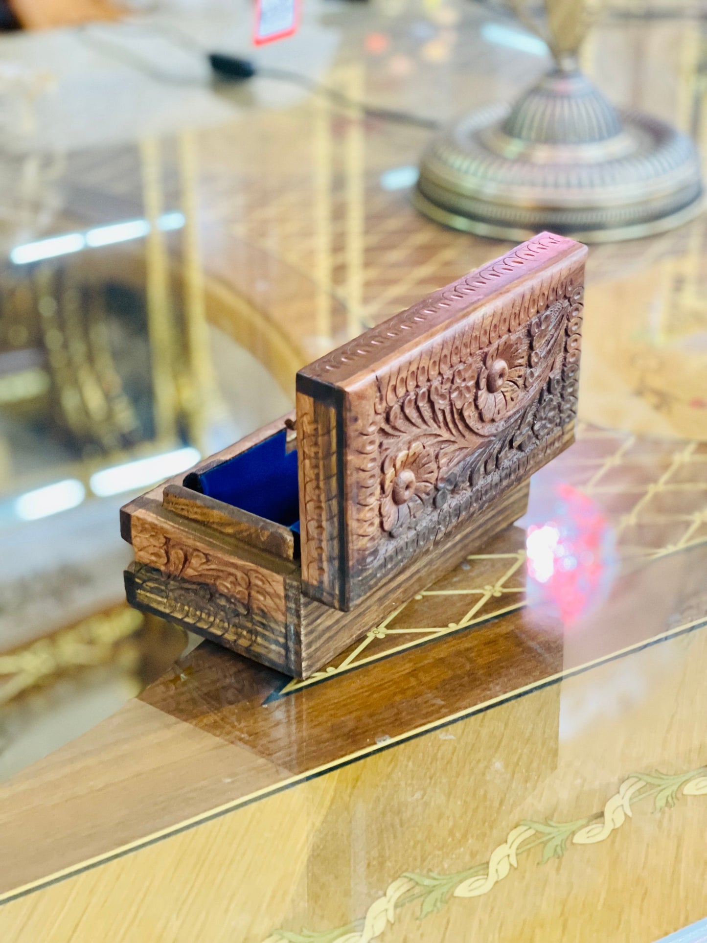 Handmade Secret Lock Jewelry Box