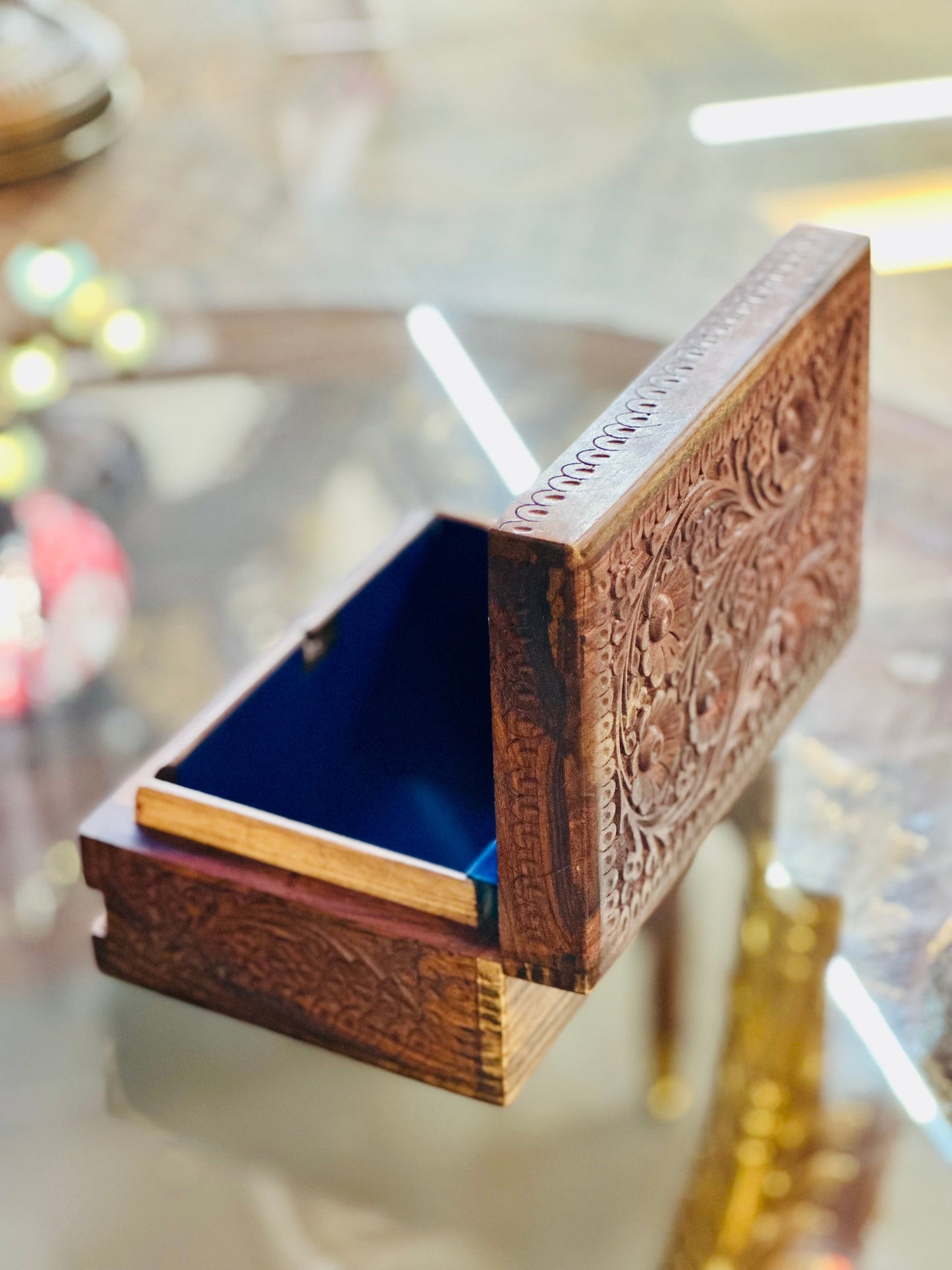 Handmade Secret Lock Jewelry Box
