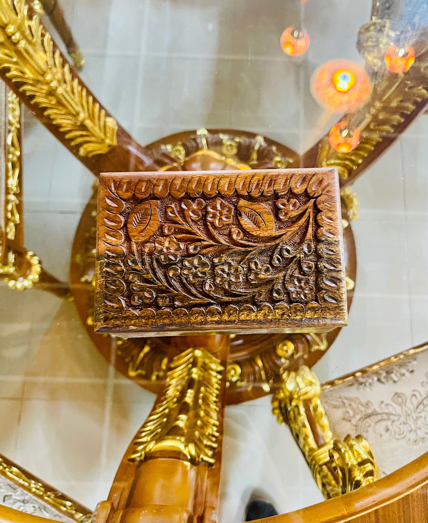 Handmade Secret Lock Jewelry Box