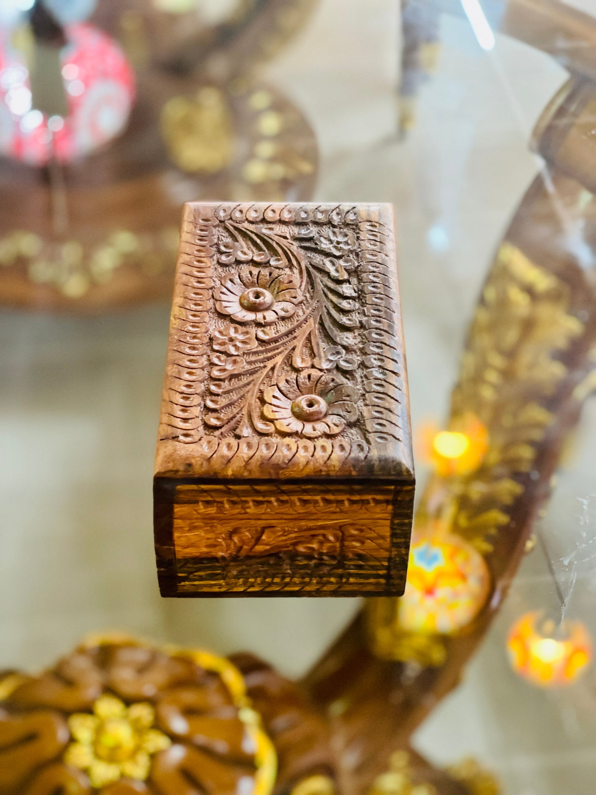 Handmade Secret Lock Jewelry Box