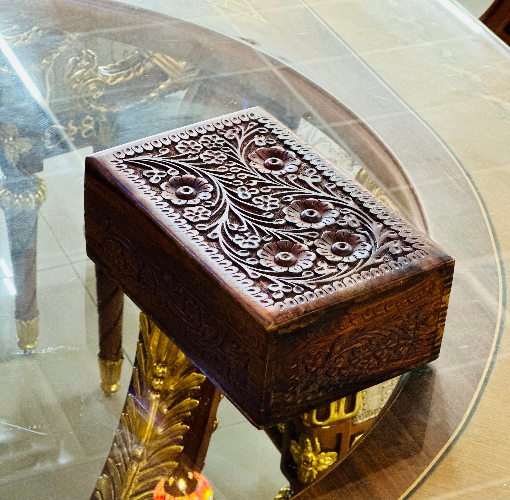 Handmade Secret Lock Jewelry Box