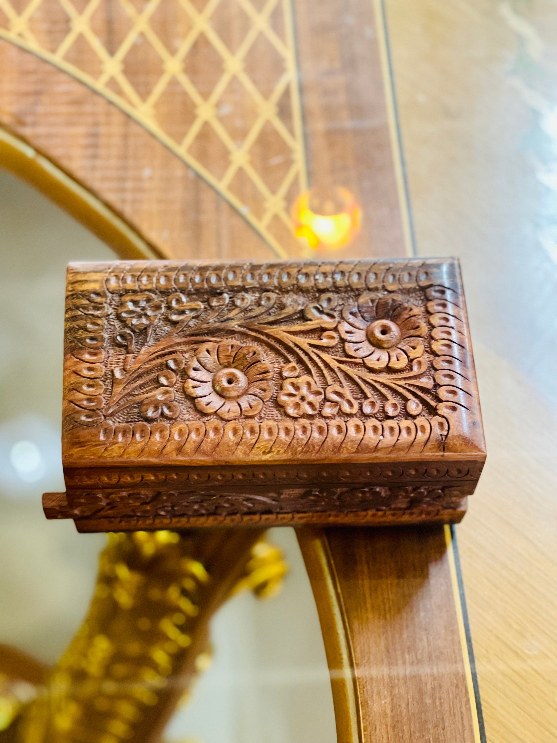 Handmade Secret Lock Jewelry Box