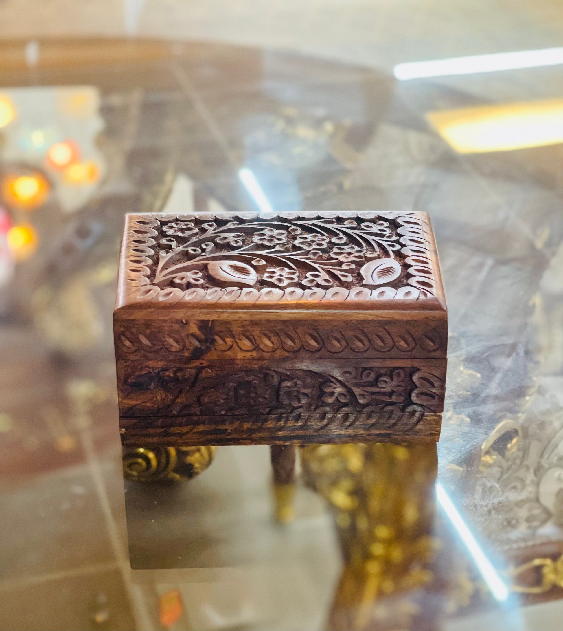 Handmade Secret Lock Jewelry Box